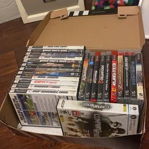 PS2 & PS3 video game bundle
